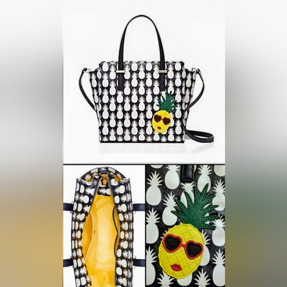 kate spade Handbags - Kate Spade NWOT Cedar Street Pineapple Small Hayden Satchel 🍍🍍🍍